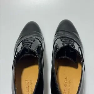 Gucci | Shoes | Gucci Worsh Gg Patent Leather Laceup Shoes  display picture 2